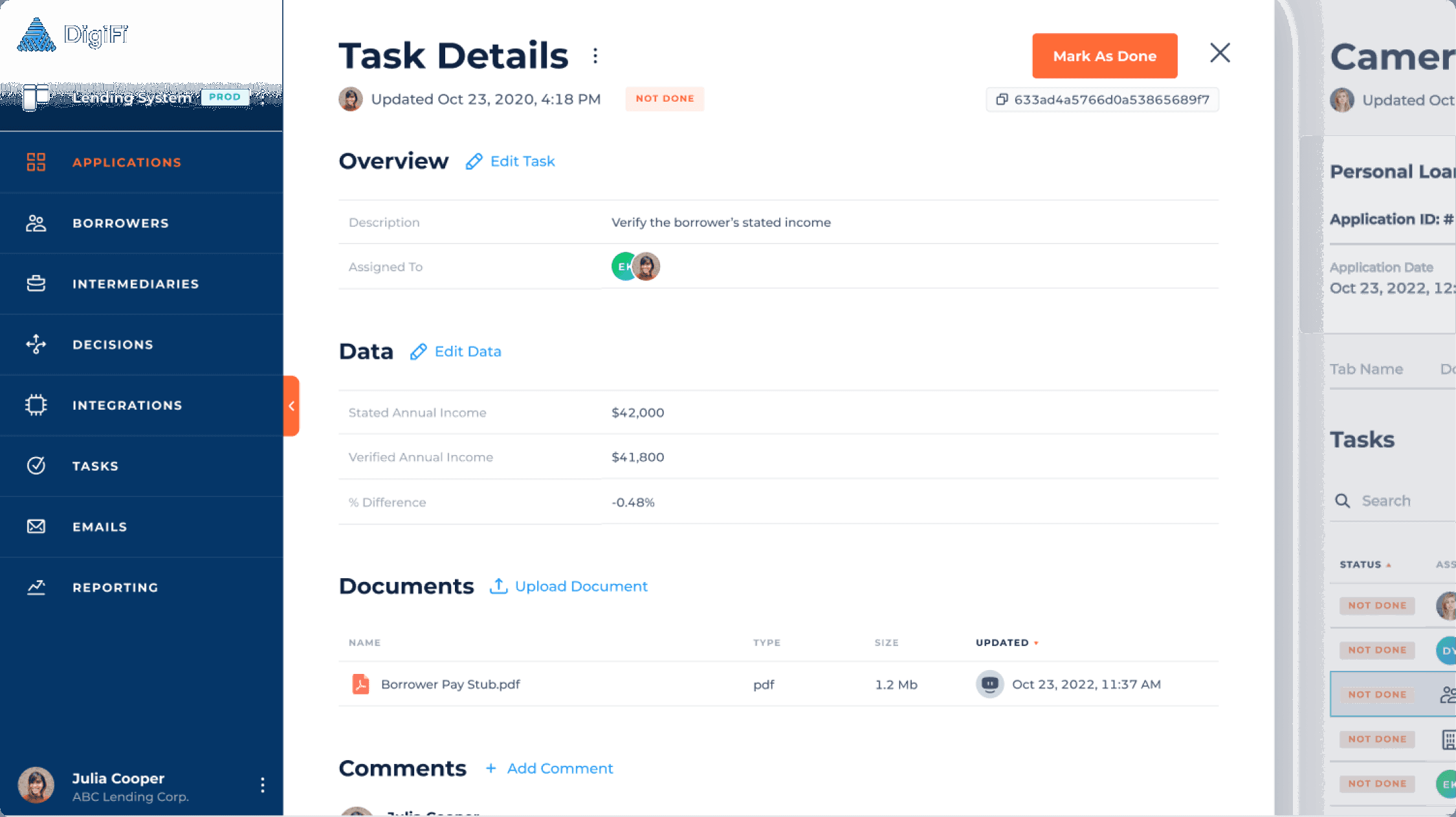 Task Checklists Screenshot